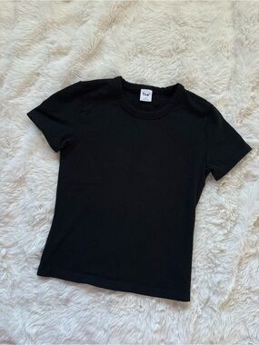 Aritzia Tna Black Crew Neck Tee